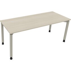 Neutralware 810041072 Schreibtisch 1800x700x680-820 4Fuß Rund si/Akazie hell
