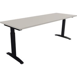 Neutralware 810027781 Schreibtisch 2000x700x650-850 Kufe Quadrat an/Lichtgrau