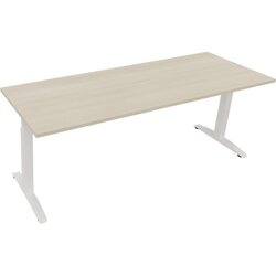Neutralware 810027972 Schreibtisch 2000x700x650-850 Kufe Quadrat ws/Akazie hell