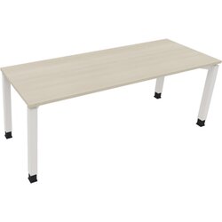 Neutralware 810035172 Schreibtisch 2000x700x680-820 4Fuß Quadrat ws/Akazie hell