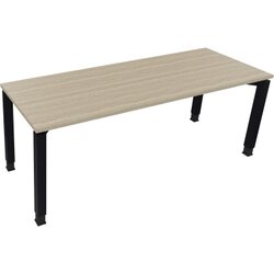 Neutralware 810027771 Schreibtisch 2000x700x650-850 Kufe Quadrat an/Eiche Natur