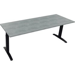 Neutralware 810027783 Schreibtisch 2000x700x650-850 Kufe Quadrat an/Beton hell