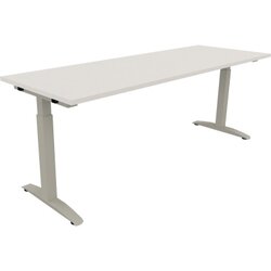 Neutralware 810027801 Schreibtisch 2000x700x650-850 Kufe Quadrat si/Weiß