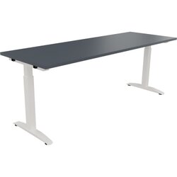 Neutralware 810027982 Schreibtisch 2000x700x650-850 Kufe Quadrat ws/Lavagrau