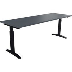 Neutralware 810027782 Schreibtisch 2000x700x650-850 Kufe Quadrat an/Lavagrau