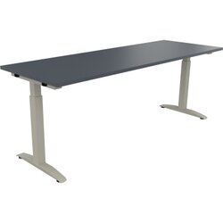 Neutralware 810027882 Schreibtisch 2000x700x650-850 Kufe Quadrat si/Lavagrau
