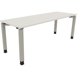 Neutralware 810035001 Schreibtisch 2000x700x680-820 4Fuß Quadrat si/Weiß