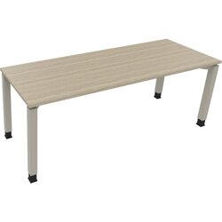 Neutralware 810035071 Schreibtisch 2000x700x680-820 4Fuß Quadrat si/Eiche Natur