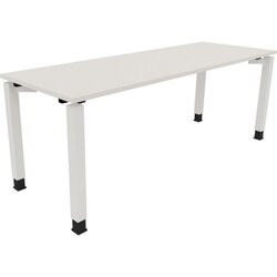 Neutralware 810035101 Schreibtisch 2000x700x680-820 4Fuß Quadrat ws/Weiß
