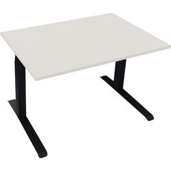 Neutralware 810043301 Schreibtisch 1200x800x645-1275 Kufe Quadrat an/Weiß