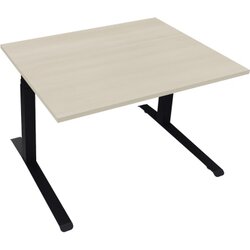 Neutralware 810043672 Schreibtisch 1200x900x645-1275 Kufe Quadrat an/Akazie