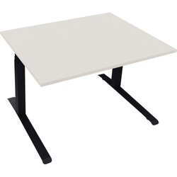 Neutralware 810043601 Schreibtisch 1200x900x645-1275 Kufe Quadrat an/Weiß