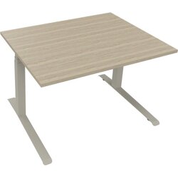 Neutralware 810043771 Schreibtisch 1200x900x645-1275 Kufe Quadrat si/Eiche Nat