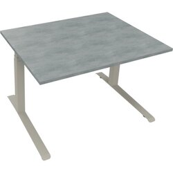 Neutralware 810043783 Schreibtisch 1200x900x645-1275 Kufe Quadrat si/Beton