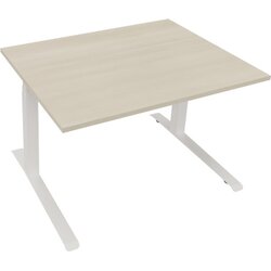 Neutralware 810043872 Schreibtisch 1200x900x645-1275 Kufe Quadrat ws/Akazie