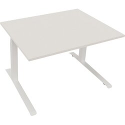 Neutralware 810043801 Schreibtisch 1200x900x645-1275 Kufe Quadrat ws/Weiß