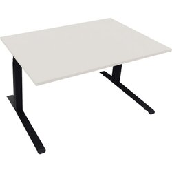 Neutralware 810044201 Schreibtisch 1400x900x645-1275 Kufe Quadrat an/Weiß