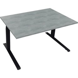 Neutralware 810044283 Schreibtisch 1400x900x645-1275 Kufe Quadrat an/Beton