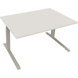 Neutralware 810044301 Schreibtisch 1400x900x645-1275 Kufe Quadrat si/Weiß