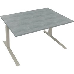 Neutralware 810044383 Schreibtisch 1400x900x645-1275 Kufe Quadrat si/Beton