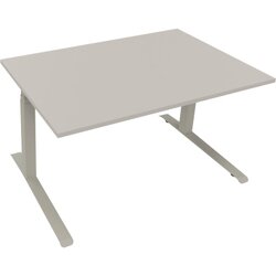 Neutralware 810044381 Schreibtisch 1400x900x645-1275 Kufe Quadrat si/Lichtgrau