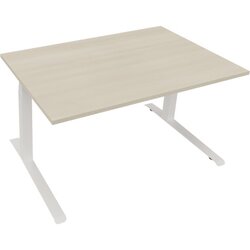 Neutralware 810044472 Schreibtisch 1400x900x645-1275 Kufe Quadrat ws/Akazie