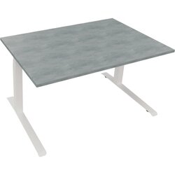 Neutralware 810044483 Schreibtisch 1400x900x645-1275 Kufe Quadrat ws/Beton