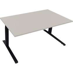 Neutralware 810044581 Schreibtisch 1600x900x645-1275 Kufe Quadrat an/Lichtgrau