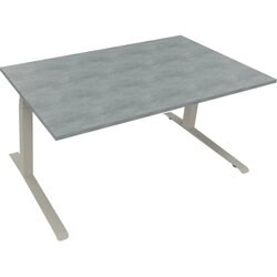 Neutralware 810044683 Schreibtisch 1600x900x645-1275 Kufe Quadrat si/Beton