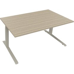 Neutralware 810044671 Schreibtisch 1600x900x645-1275 Kufe Quadrat si/Eiche Nat