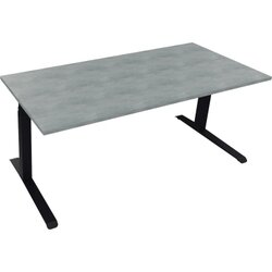 Neutralware 810044883 Schreibtisch 1800x800x645-1275 Kufe Quadrat an/Beton
