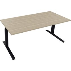 Neutralware 810044871 Schreibtisch 1800x800x645-1275 Kufe Quadrat an/Eiche Nat