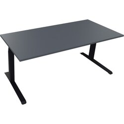 Neutralware 810044882 Schreibtisch 1800x800x645-1275 Kufe Quadrat an/Lavagrau