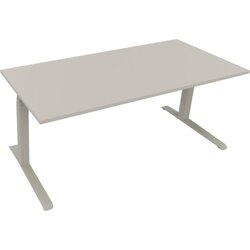 Neutralware 810044981 Schreibtisch 1800x800x645-1275 Kufe Quadrat si/Lichtgrau