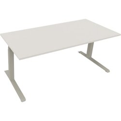 Neutralware 810044901 Schreibtisch 1800x800x645-1275 Kufe Quadrat si/Weiß