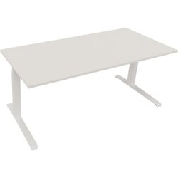 Neutralware 810045001 Schreibtisch 1800x800x645-1275 Kufe Quadrat ws/Weiß