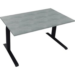 Neutralware 810043983 Schreibtisch 1400x800x645-1275 Kufe Quadrat an/Beton