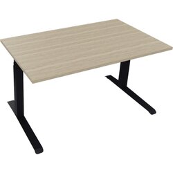 Neutralware 810043971 Schreibtisch 1400x800x645-1275 Kufe Quadrat an/Eiche Nat
