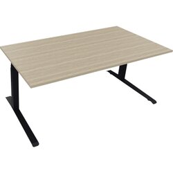Neutralware 810045171 Schreibtisch 1800x900x645-1275 Kufe Quadrat an/Eiche Nat
