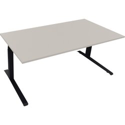 Neutralware 810045181 Schreibtisch 1800x900x645-1275 Kufe Quadrat an/Lichtgrau