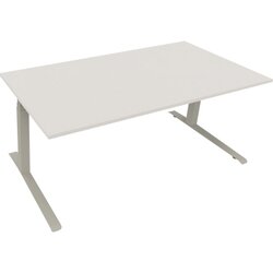 Neutralware 810045201 Schreibtisch 1800x900x645-1275 Kufe Quadrat si/Weiß