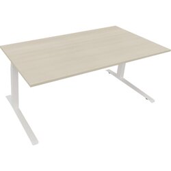 Neutralware 810045372 Schreibtisch 1800x900x645-1275 Kufe Quadrat ws/Akazie