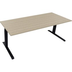 Neutralware 810045471 Schreibtisch 2000x800x645-1275 Kufe Quadrat an/Eiche Nat