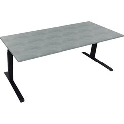 Neutralware 810045483 Schreibtisch 2000x800x645-1275 Kufe Quadrat an/Beton
