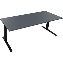 Neutralware 810045482 Schreibtisch 2000x800x645-1275 Kufe Quadrat an/Lavagrau