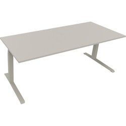 Neutralware 810045581 Schreibtisch 2000x800x645-1275 Kufe Quadrat si/Lichtgrau