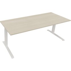 Neutralware 810045672 Schreibtisch 2000x800x645-1275 Kufe Quadrat ws/Akazie