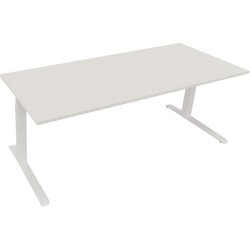 Neutralware 810045601 Schreibtisch 2000x800x645-1275 Kufe Quadrat ws/Weiß