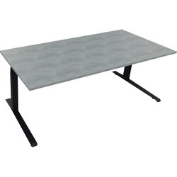Neutralware 810045783 Schreibtisch 2000x900x645-1275 Kufe Quadrat an/Beton