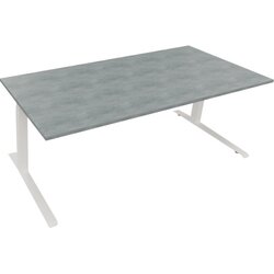 Neutralware 810045983 Schreibtisch 2000x900x645-1275 Kufe Quadrat ws/Beton